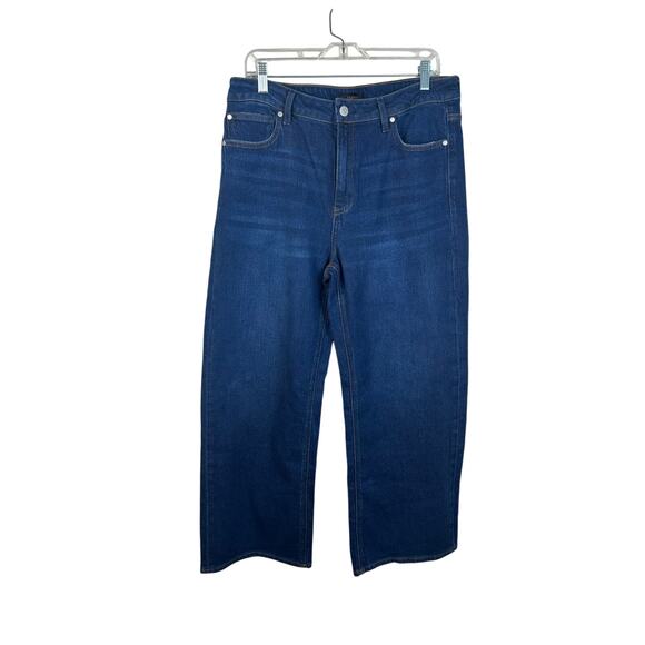 Quince Denim - Quince Bella Stretch Relaxed Straight Jeans Size 32/14 Stormy Blue EUC